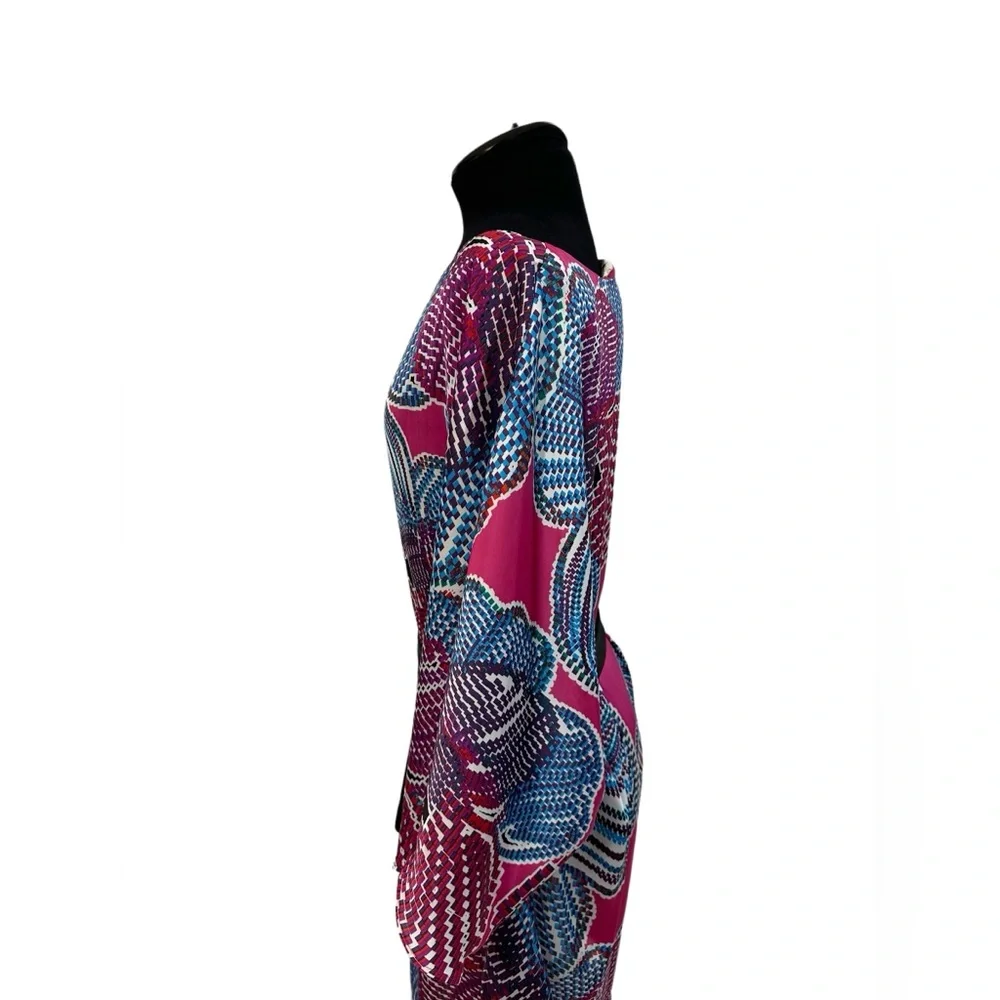 EUC Laundry by Shelli Segal Pink & Blue Dress | Size XL - Picture 7 of 10